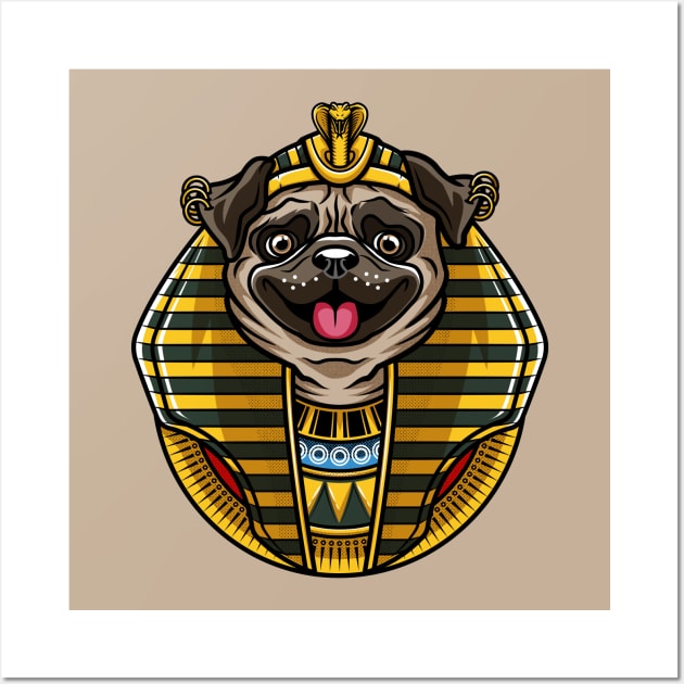 pharaoh pug Wall Art by redwane